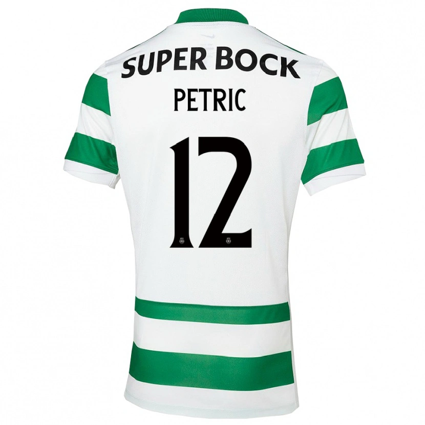 Danxen Criança Camisola Luka Petric #12 Verde Branco Principal 2025/26 Camisa Brasil