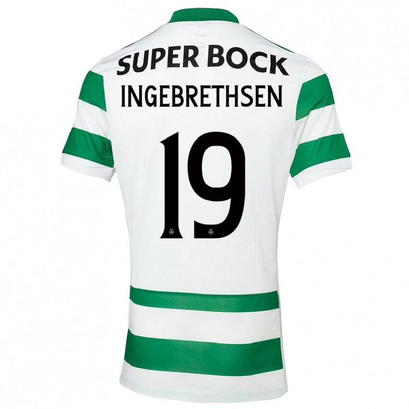 Danxen Criança Camisola Erik Ingebrethsen #19 Verde Branco Principal 2025/26 Camisa Brasil