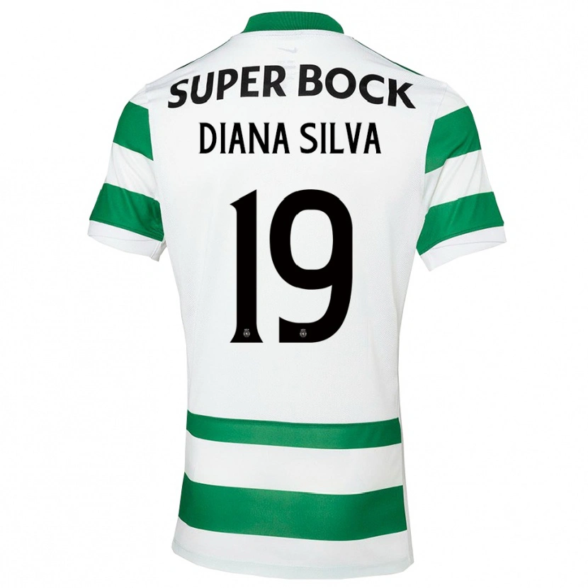 Danxen Criança Camisola Diana Micaela Abreu De Sousa E Silva #19 Verde Branco Principal 2025/26 Camisa Brasil