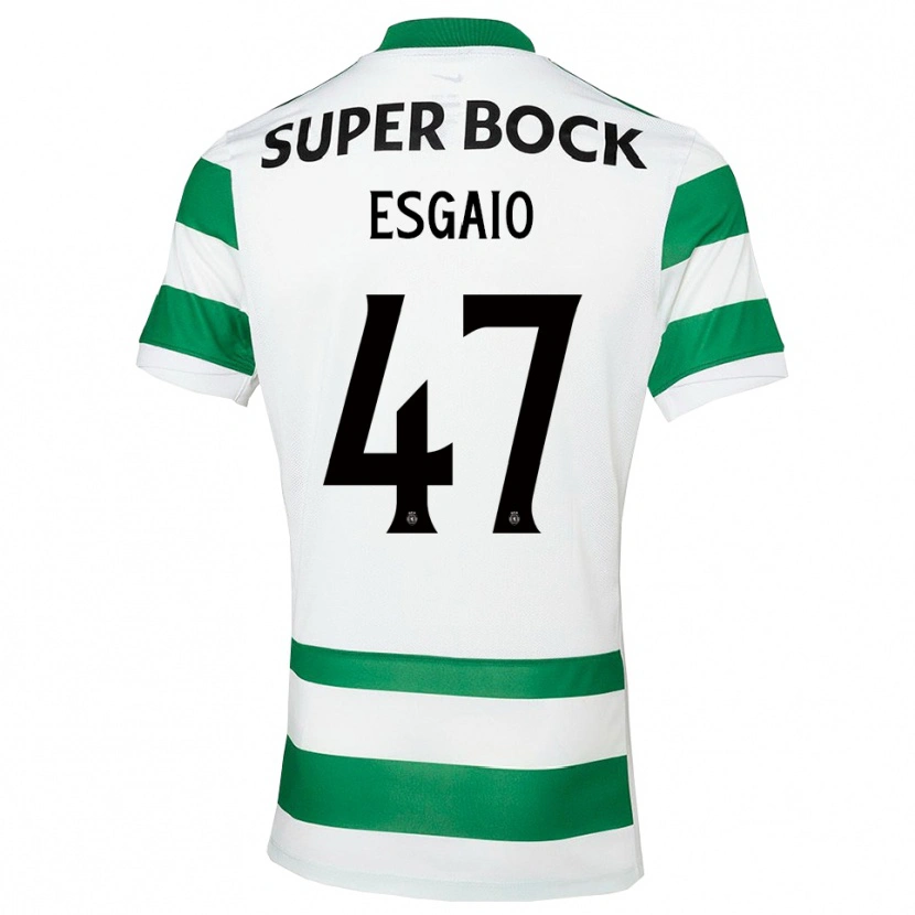 Danxen Criança Camisola Ricardo Esgaio #47 Verde Branco Principal 2025/26 Camisa Brasil