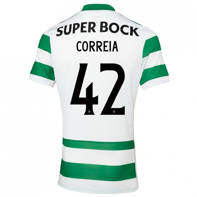 Danxen Criança Camisola Maísa Correia #42 Verde Branco Principal 2025/26 Camisa Brasil