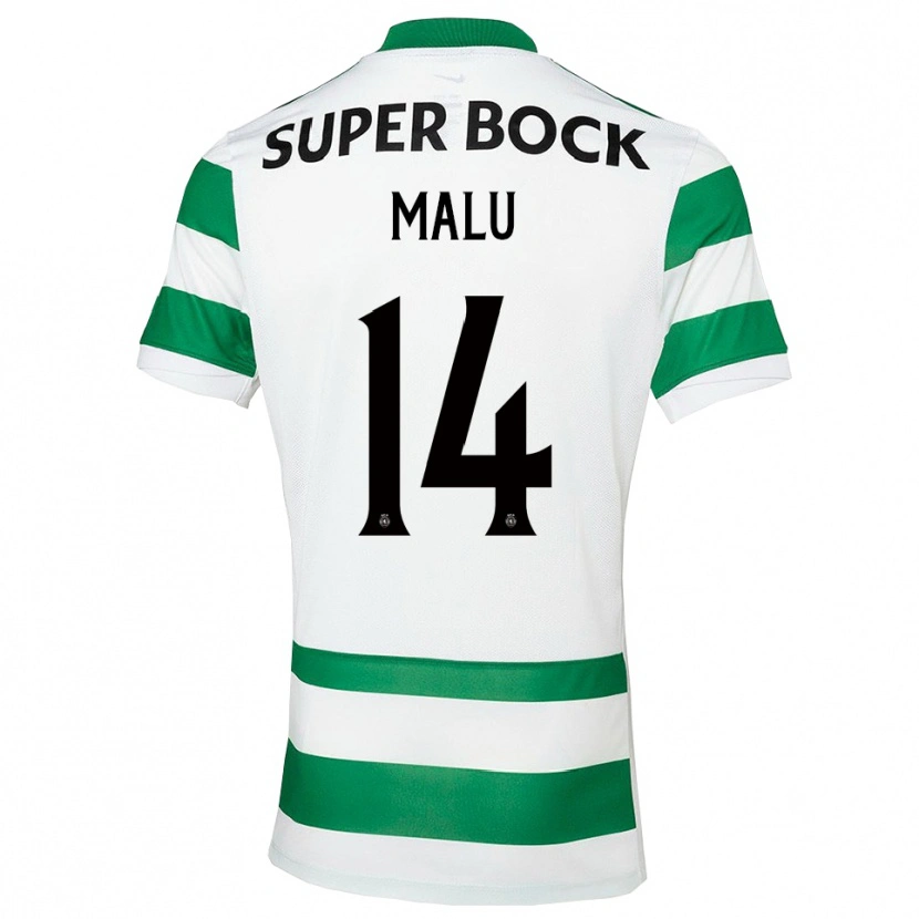 Danxen Criança Camisola Malam Malu #14 Verde Branco Principal 2025/26 Camisa Brasil