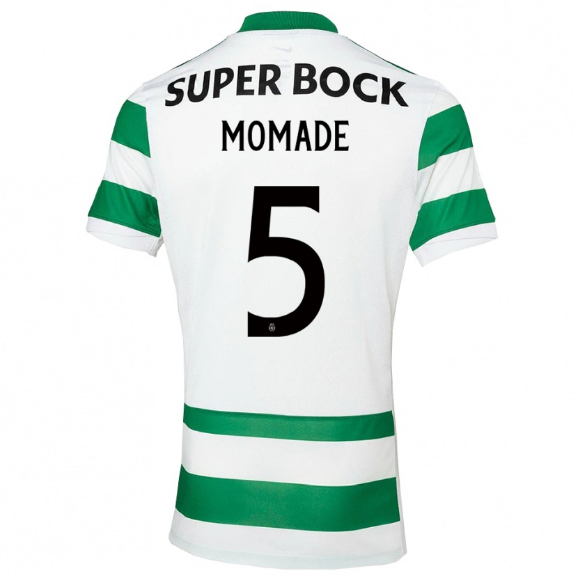 Danxen Criança Camisola Rayhan Momade #5 Verde Branco Principal 2025/26 Camisa Brasil