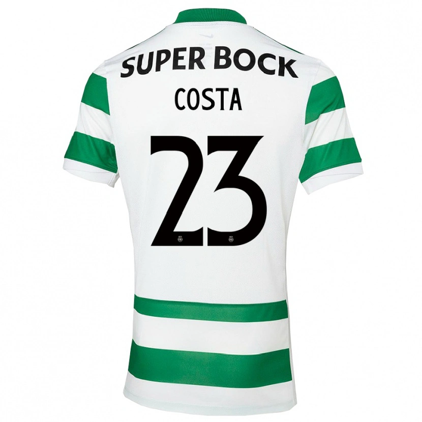 Danxen Criança Camisola Manuel Costa #23 Verde Branco Principal 2025/26 Camisa Brasil