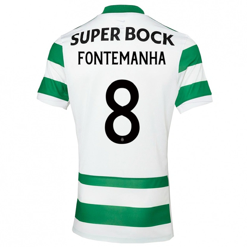 Danxen Criança Camisola Rita Fontemanha #8 Verde Branco Principal 2025/26 Camisa Brasil