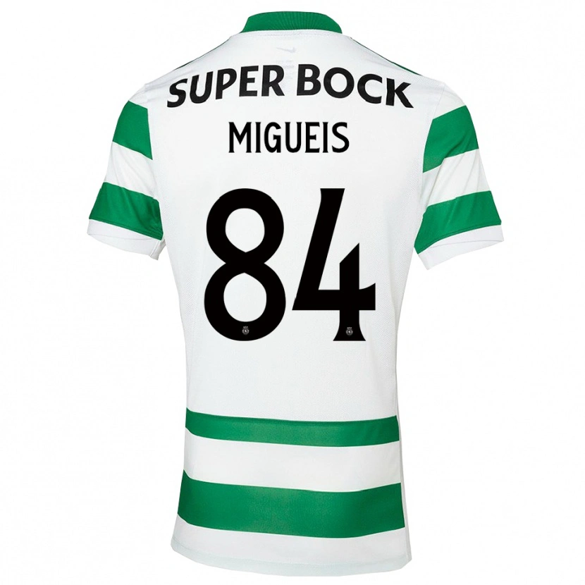 Danxen Criança Camisola Pedro Miguéis #84 Verde Branco Principal 2025/26 Camisa Brasil