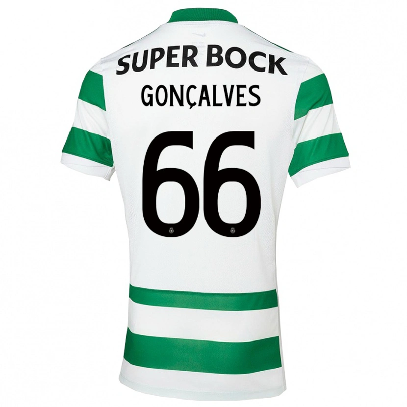 Danxen Criança Camisola Iara Gonçalves #66 Verde Branco Principal 2025/26 Camisa Brasil