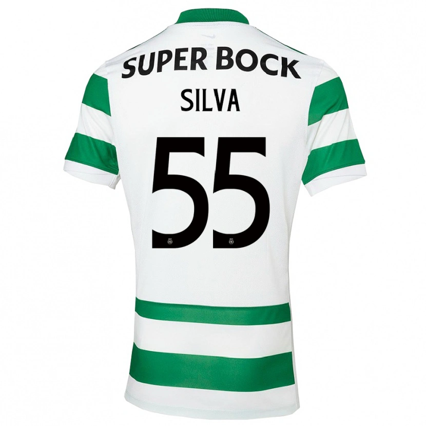 Danxen Criança Camisola José Silva #55 Verde Branco Principal 2025/26 Camisa Brasil