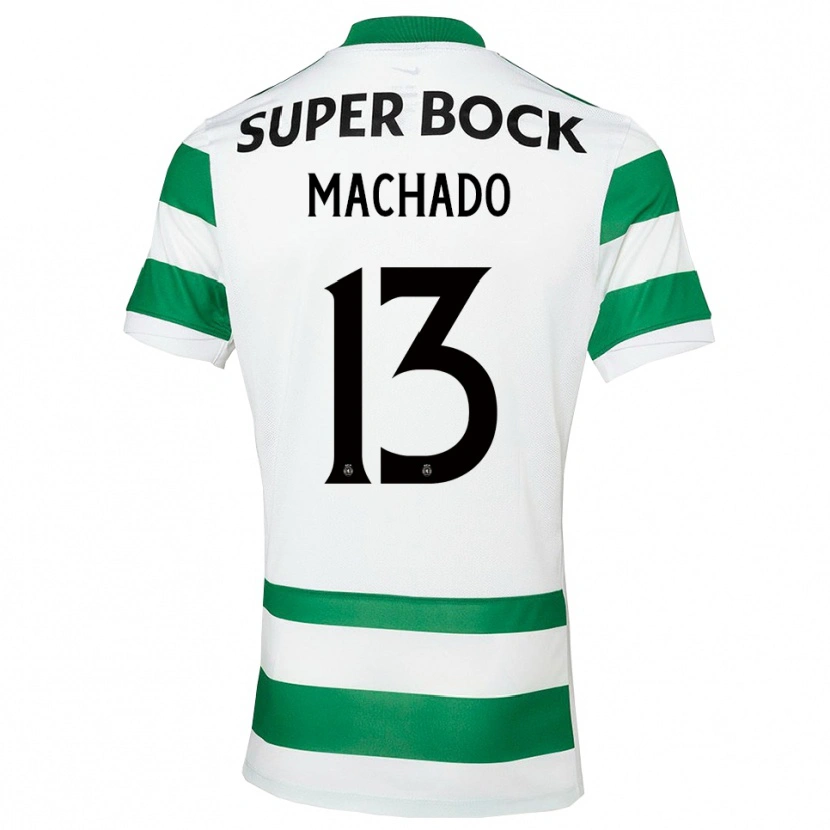 Danxen Criança Camisola Francisco Machado #13 Verde Branco Principal 2025/26 Camisa Brasil