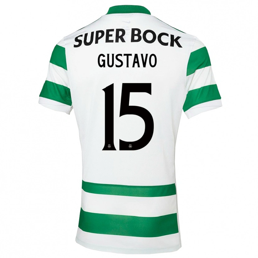 Danxen Criança Camisola Luís Gustavo #15 Verde Branco Principal 2025/26 Camisa Brasil