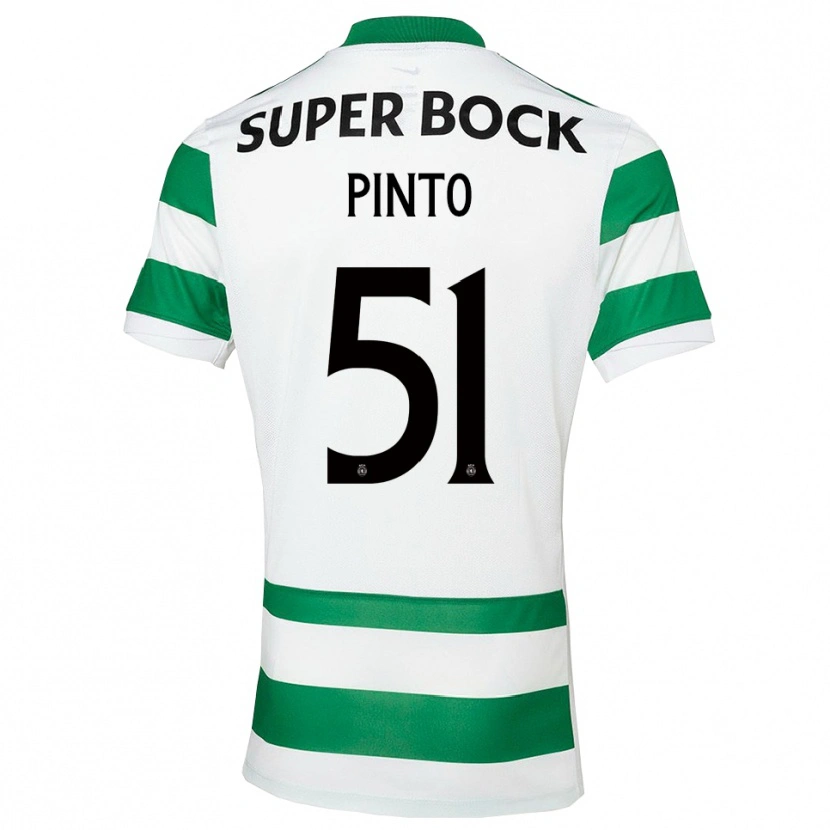 Danxen Criança Camisola Diogo Pinto #51 Verde Branco Principal 2025/26 Camisa Brasil