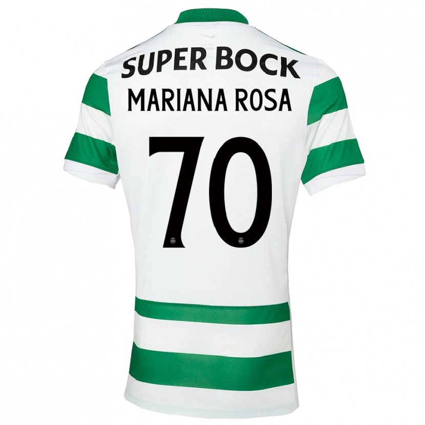 Danxen Criança Camisola Mariana Silva Pinto Vilaça Da Rosa #70 Verde Branco Principal 2025/26 Camisa Brasil