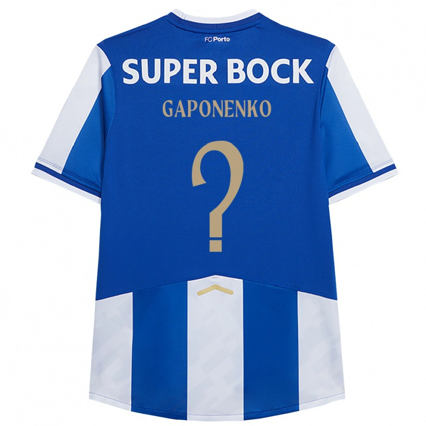 Danxen Criança Camisola Artem Gaponenko #0 Azul Branco Principal 2025/26 Camisa Brasil