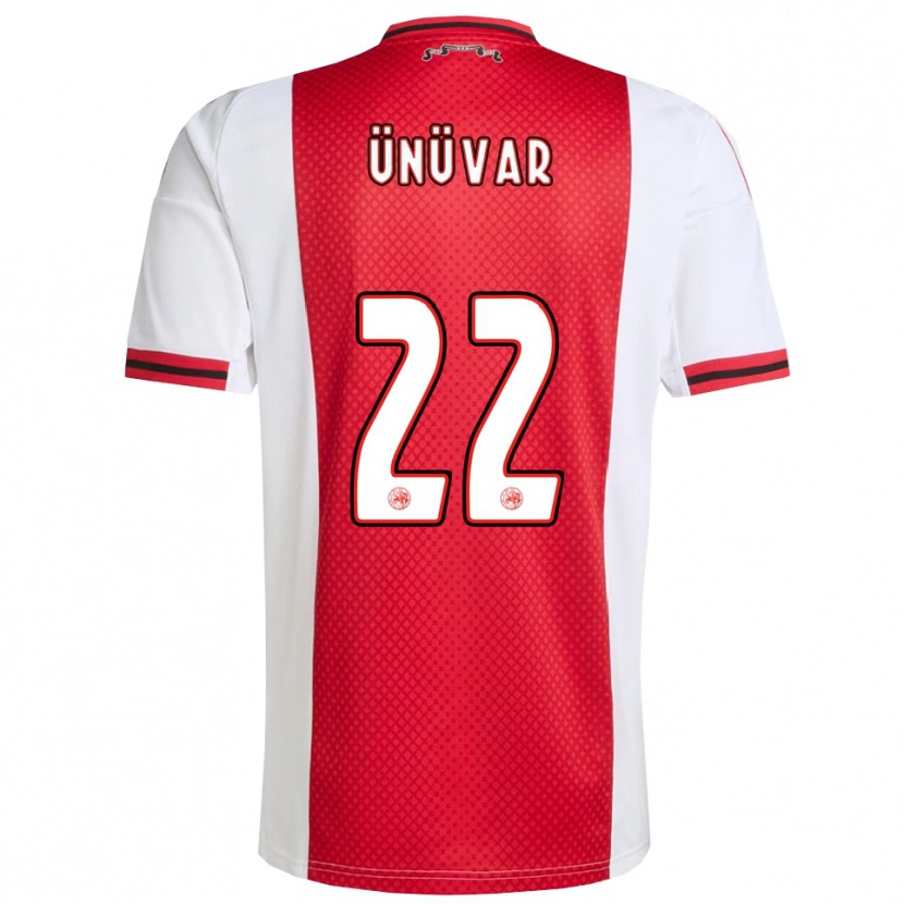Danxen Criança Camisola Emre Ünüvar #22 Vermelho Branco Principal 2025/26 Camisa Brasil