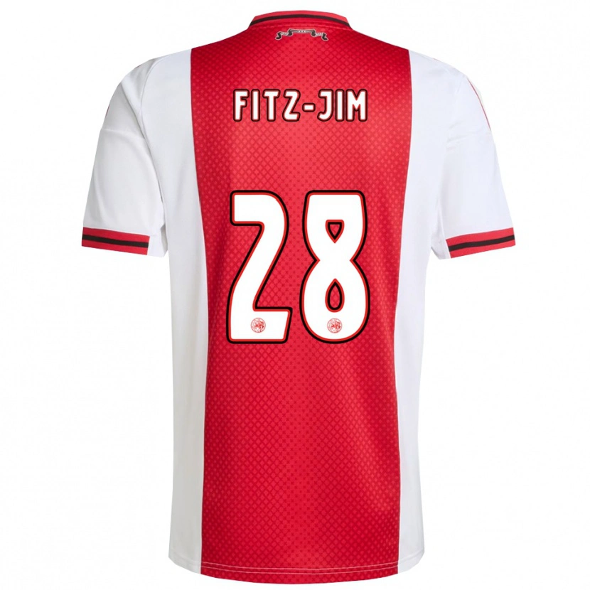 Danxen Criança Camisola Kian Fitz-Jim #28 Vermelho Branco Principal 2025/26 Camisa Brasil