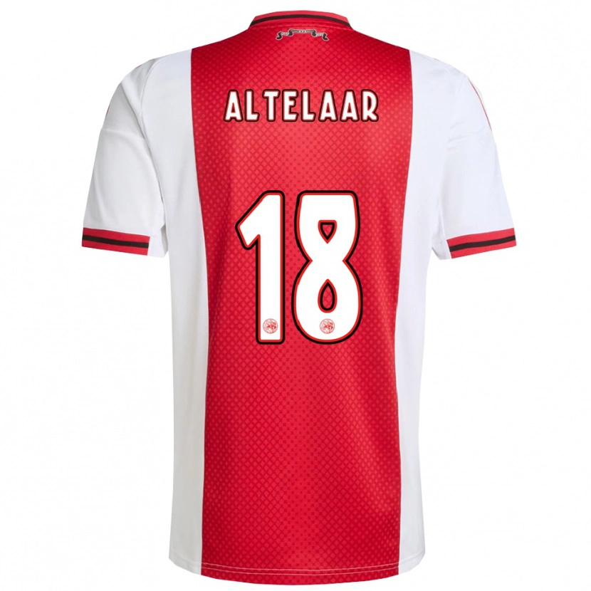 Danxen Criança Camisola Jamie Altelaar #18 Vermelho Branco Principal 2025/26 Camisa Brasil