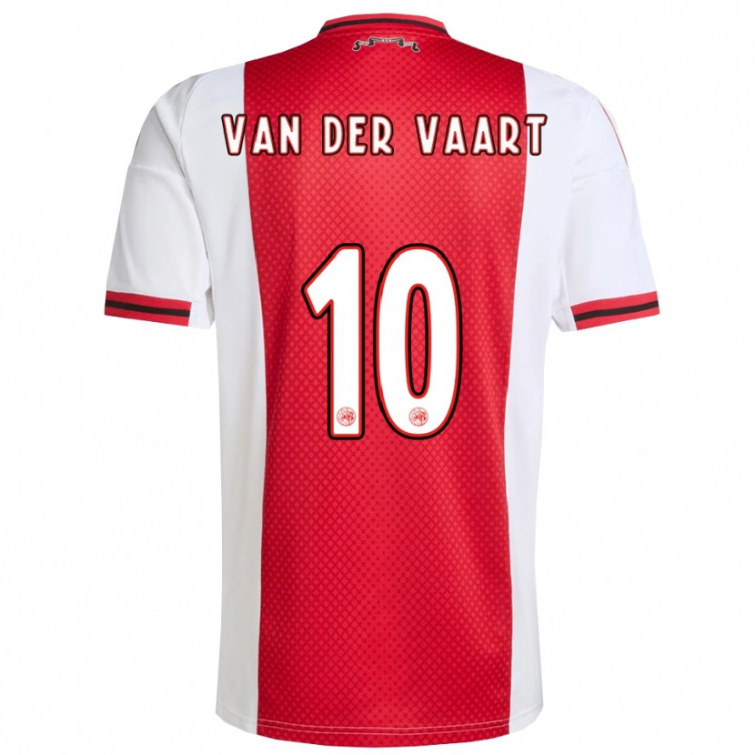 Danxen Criança Camisola Damian Van Der Vaart #10 Vermelho Branco Principal 2025/26 Camisa Brasil