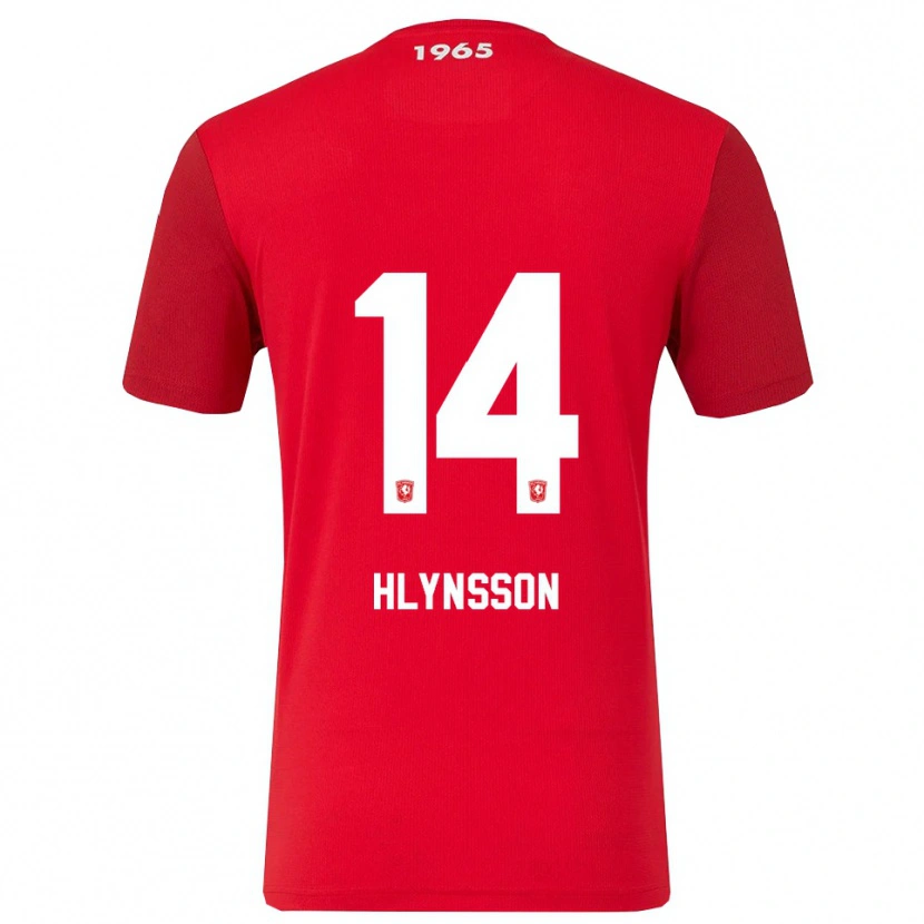 Danxen Criança Camisola Kristian Hlynsson #14 Vermelho Branco Principal 2025/26 Camisa Brasil