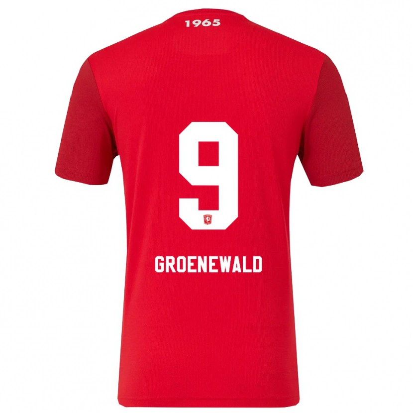 Danxen Criança Camisola Nigel Groenewald #9 Vermelho Branco Principal 2025/26 Camisa Brasil