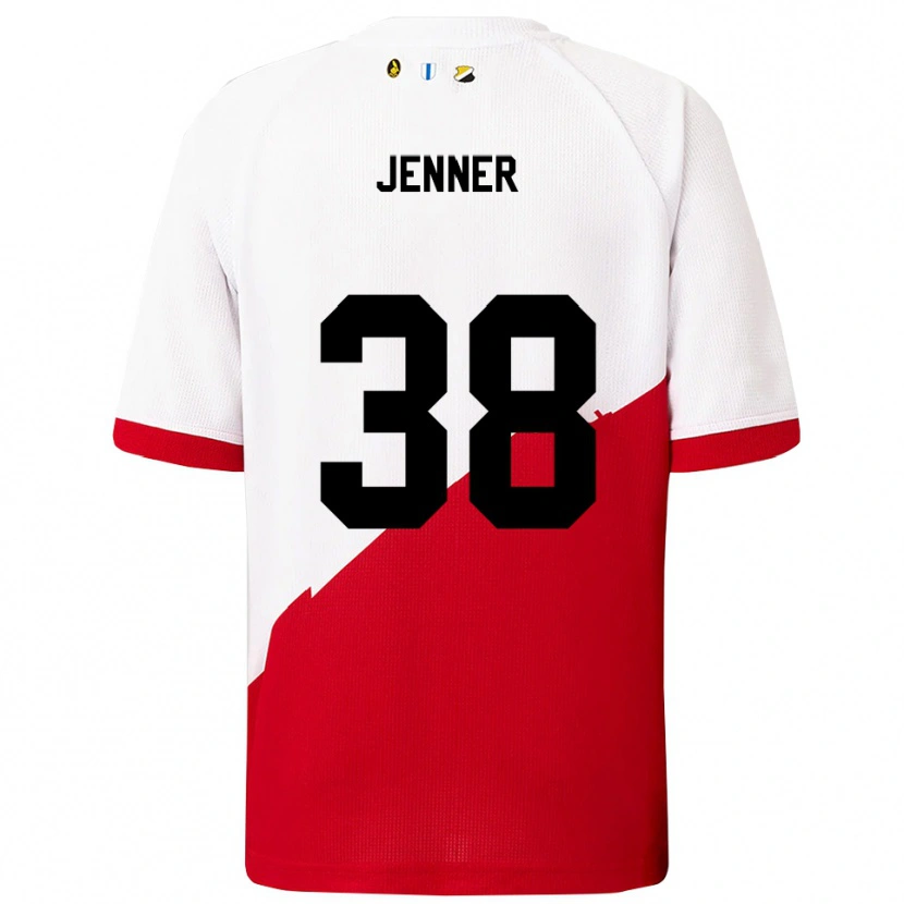 Danxen Criança Camisola Ivar Jenner #38 Branco Vermelho Principal 2025/26 Camisa Brasil