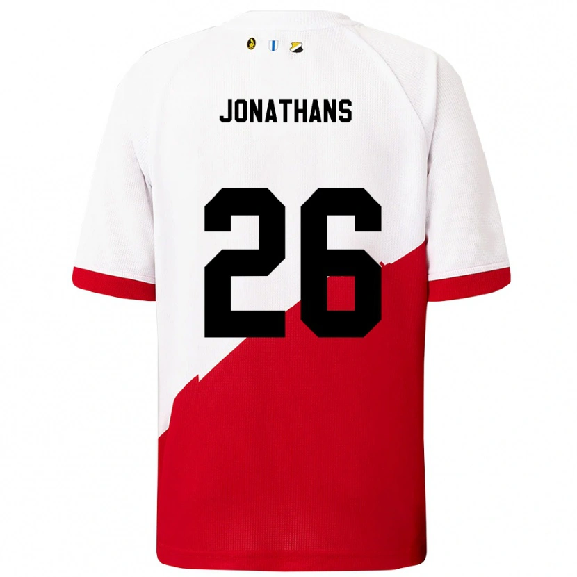 Danxen Criança Camisola Miliano Jonathans #26 Branco Vermelho Principal 2025/26 Camisa Brasil