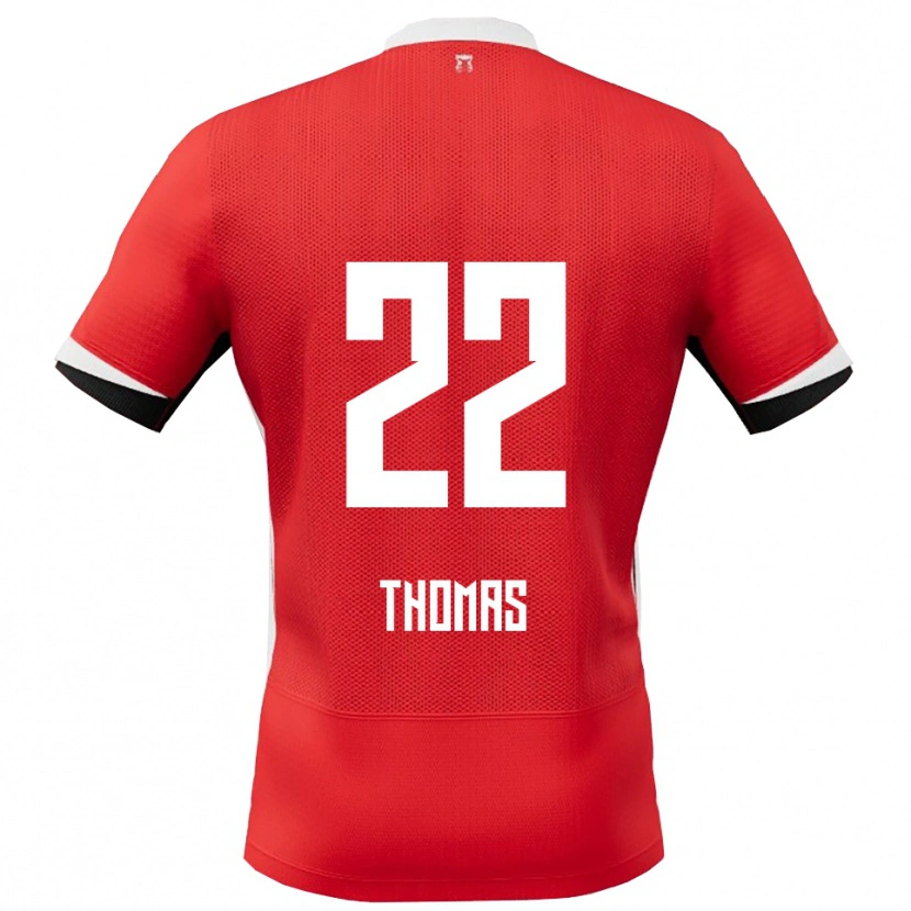 Danxen Criança Camisola Kealyn Thomas #22 Vermelho Branco Principal 2025/26 Camisa Brasil