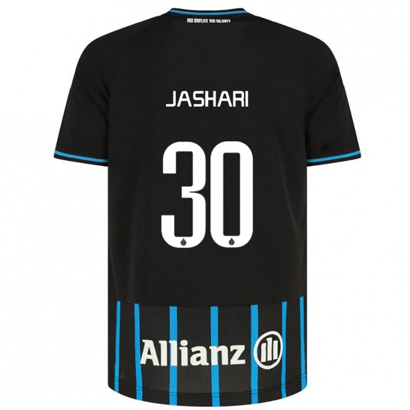 Danxen Criança Camisola Ardon Jashari #30 Preto Azul Principal 2025/26 Camisa Brasil