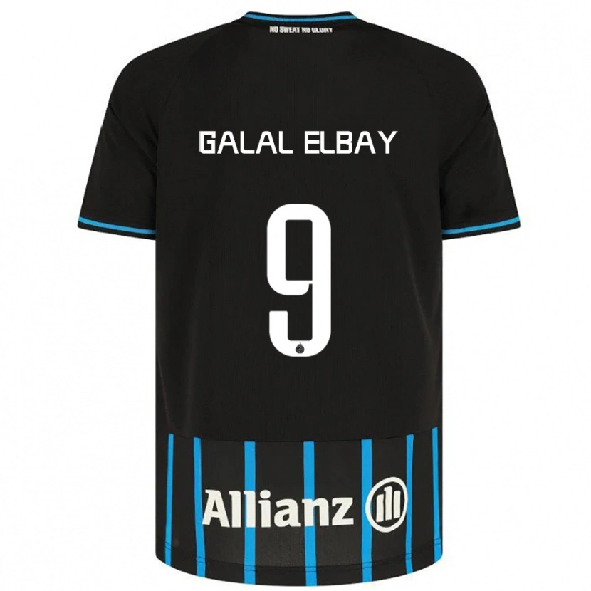 Danxen Criança Camisola Mohamed Galal Elbay #9 Preto Azul Principal 2025/26 Camisa Brasil