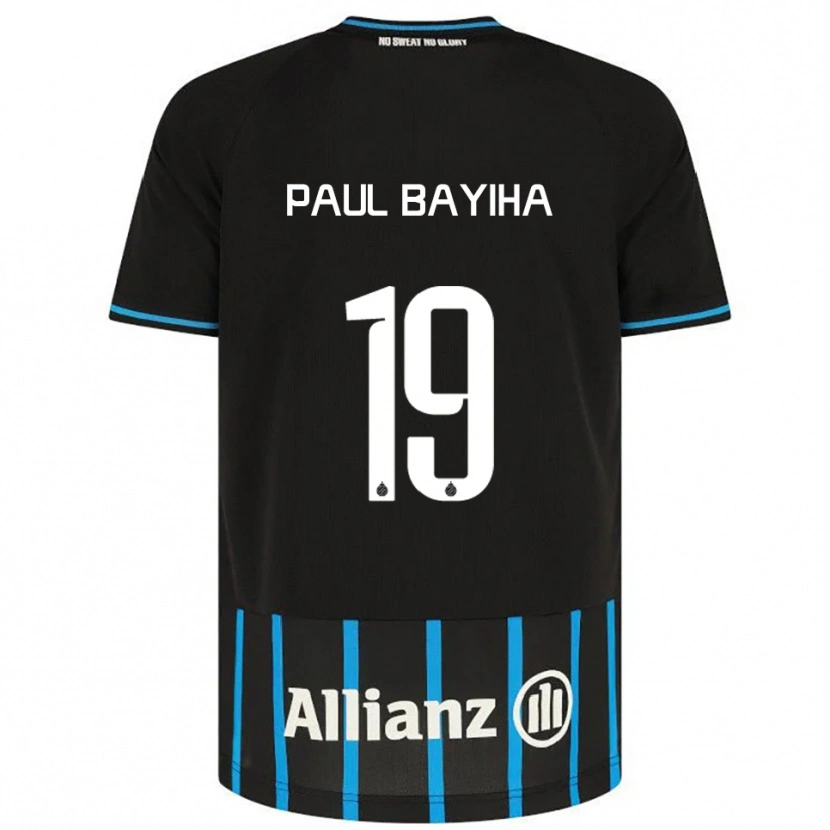 Danxen Criança Camisola Jean-Paul Bayiha #19 Preto Azul Principal 2025/26 Camisa Brasil