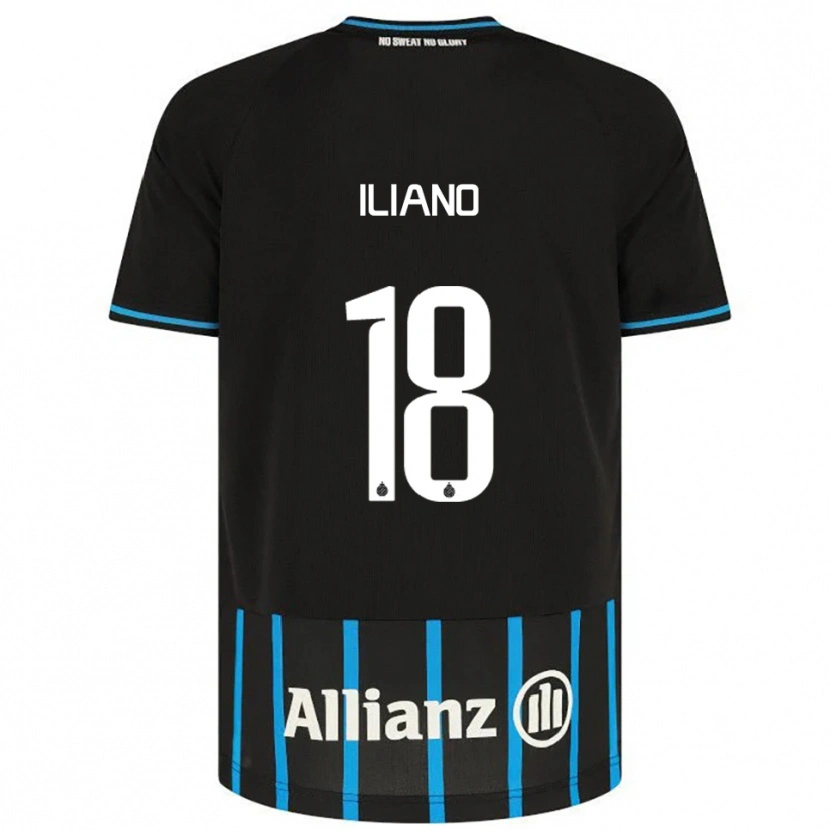 Danxen Criança Camisola Isabelle Iliano #18 Preto Azul Principal 2025/26 Camisa Brasil
