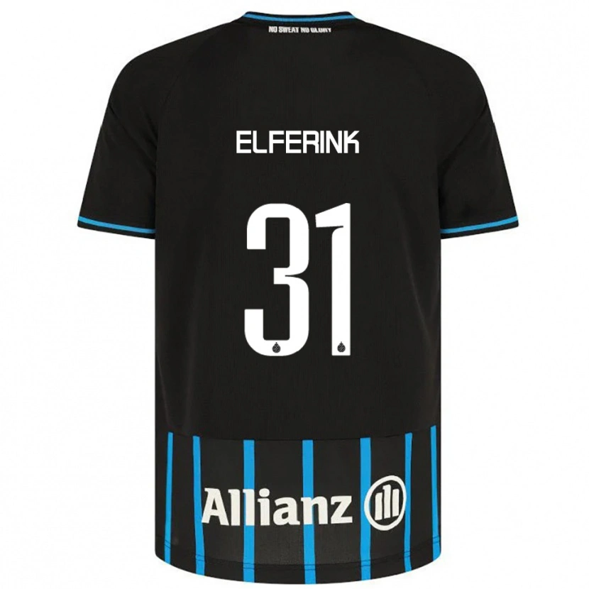Danxen Criança Camisola Marie Elferink #31 Preto Azul Principal 2025/26 Camisa Brasil