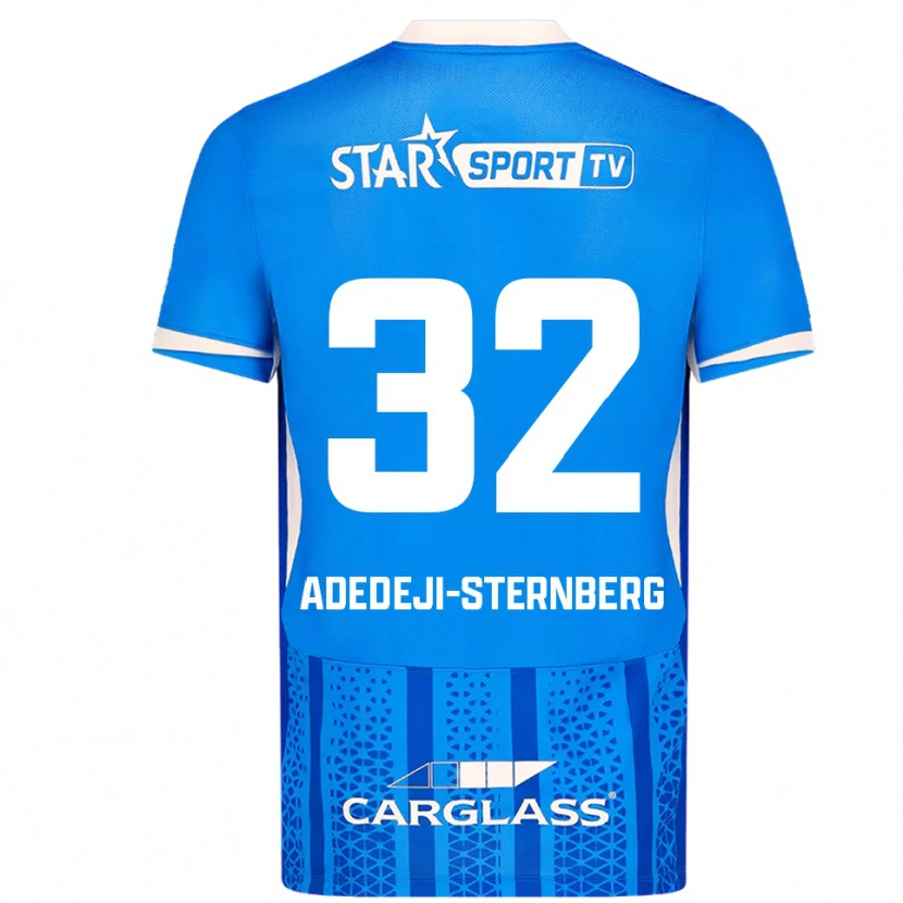 Danxen Criança Camisola Noah Adedeji-Sternberg #32 Azul Branco Principal 2025/26 Camisa Brasil