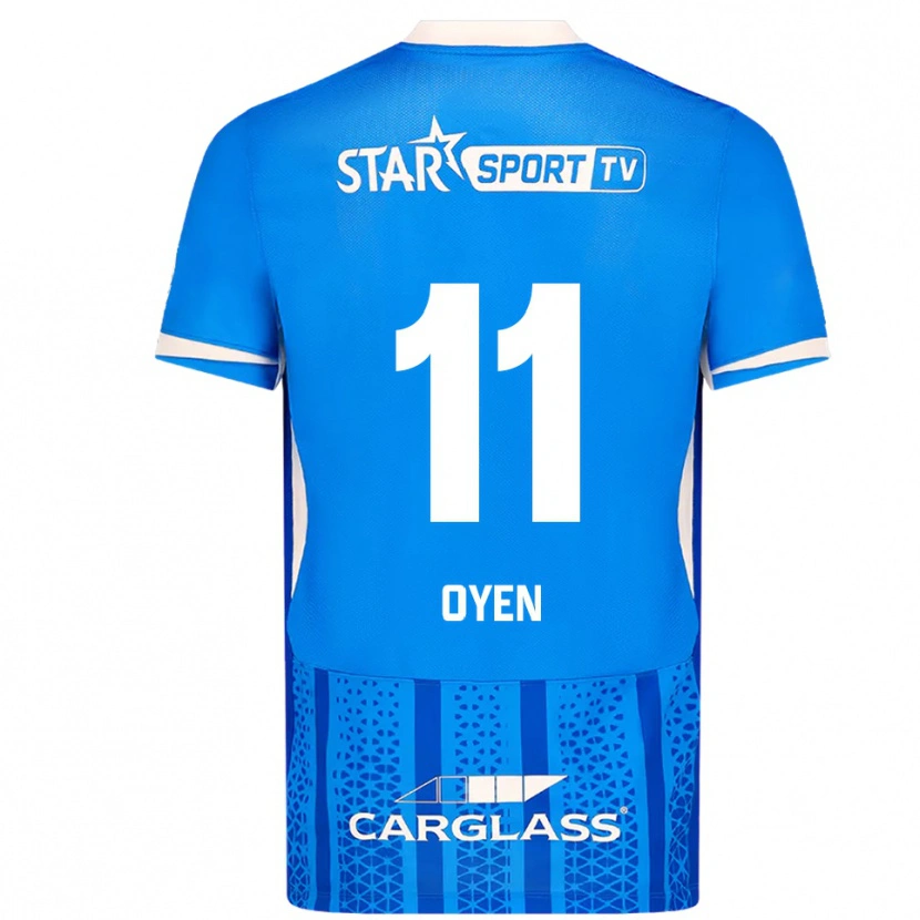 Danxen Criança Camisola Luca Oyen #11 Azul Branco Principal 2025/26 Camisa Brasil