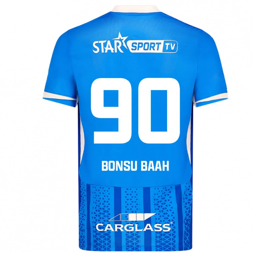 Danxen Criança Camisola Christopher Bonsu Baah #90 Azul Branco Principal 2025/26 Camisa Brasil