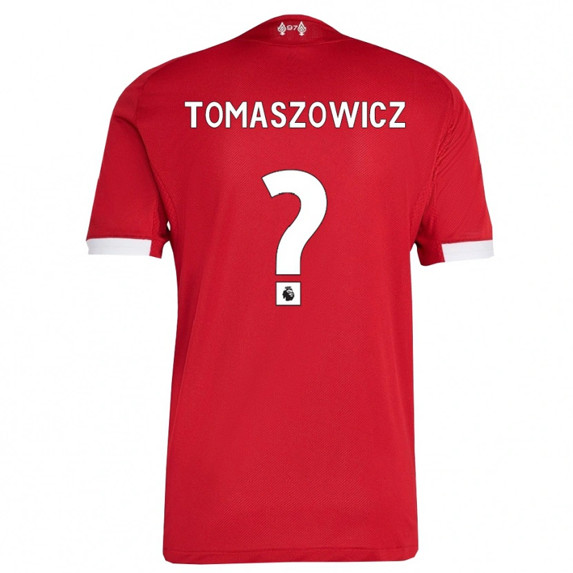 Danxen Criança Camisola Aiden Tomaszowicz #0 Vermelho Branco Principal 2025/26 Camisa Brasil