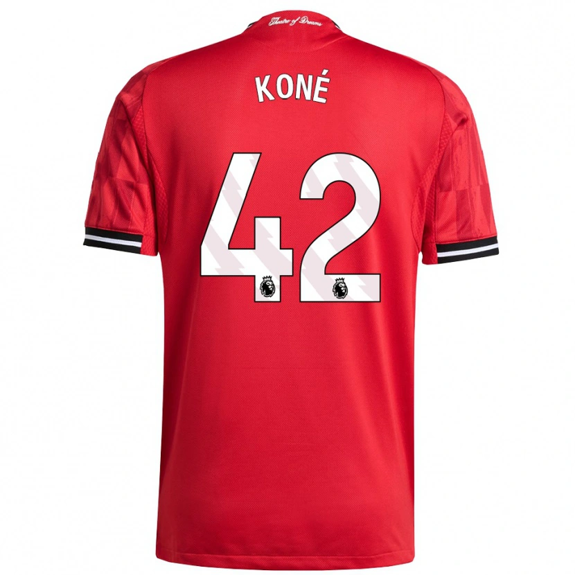 Danxen Criança Camisola Sékou Koné #42 Vermelho Preto Branco Principal 2025/26 Camisa Brasil
