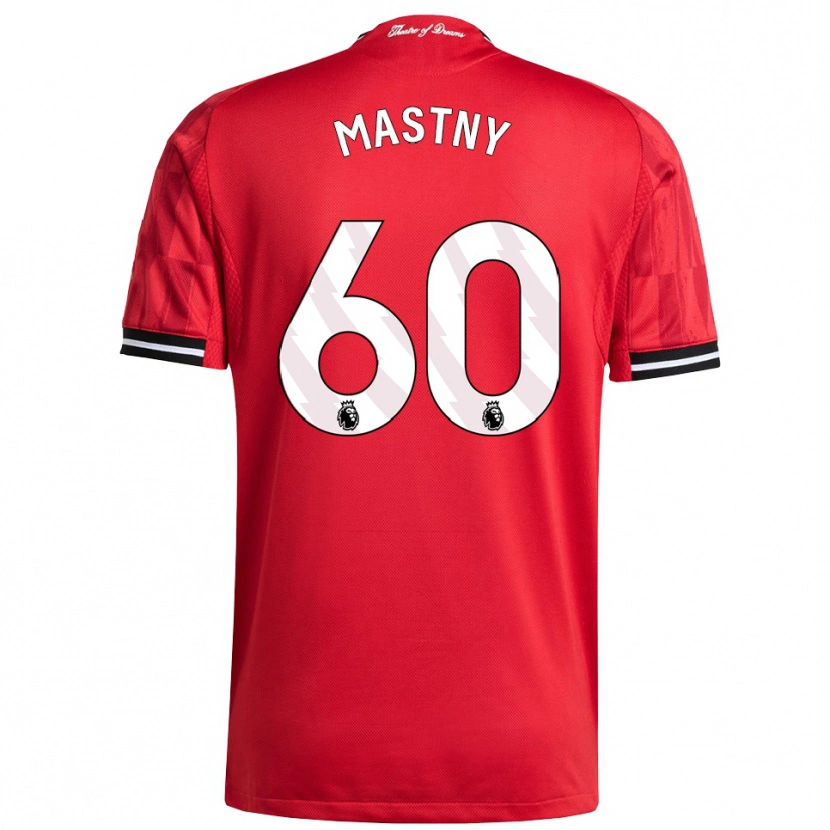 Danxen Criança Camisola Ondrej Mastny #60 Vermelho Preto Branco Principal 2025/26 Camisa Brasil