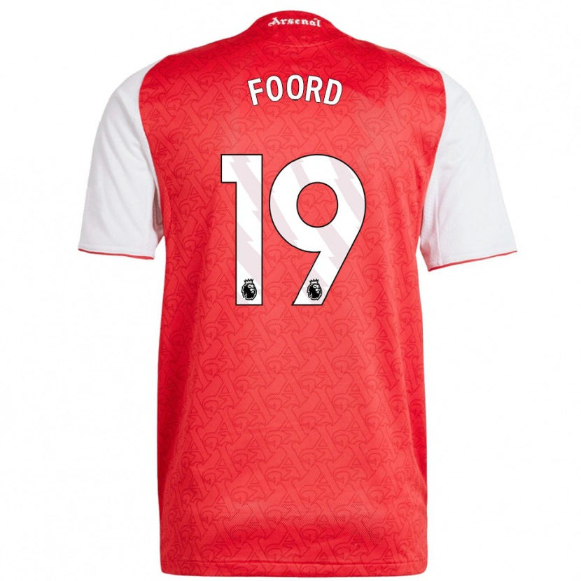 Danxen Criança Camisola Caitlin Foord #19 Vermelho Branco Principal 2025/26 Camisa Brasil