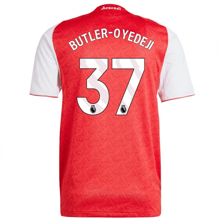 Danxen Criança Camisola Nathan Butler-Oyedeji #37 Vermelho Branco Principal 2025/26 Camisa Brasil