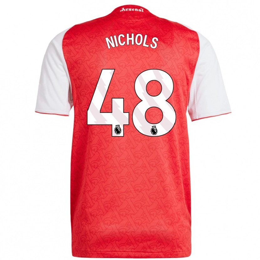 Danxen Criança Camisola Josh Nichols #48 Vermelho Branco Principal 2025/26 Camisa Brasil