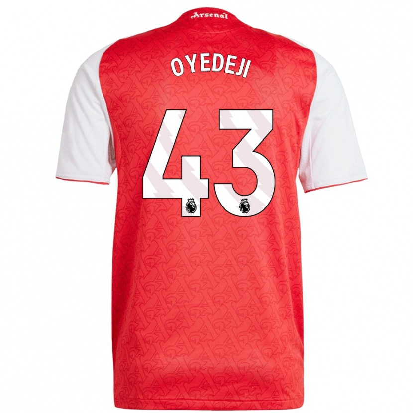 Danxen Criança Camisola Nathan Butler Oyedeji #43 Vermelho Branco Principal 2025/26 Camisa Brasil