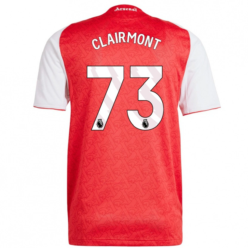 Danxen Criança Camisola Reece Clairmont #73 Vermelho Branco Principal 2025/26 Camisa Brasil