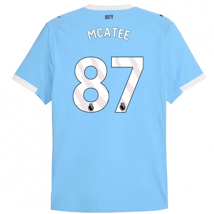 Danxen Criança Camisola James Mcatee #87 Azul Celeste Branco Principal 2025/26 Camisa Brasil