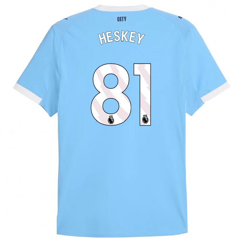 Danxen Criança Camisola Jaden Heskey #81 Azul Celeste Branco Principal 2025/26 Camisa Brasil