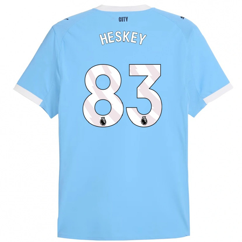 Danxen Criança Camisola Reigan Heskey #83 Azul Celeste Branco Principal 2025/26 Camisa Brasil
