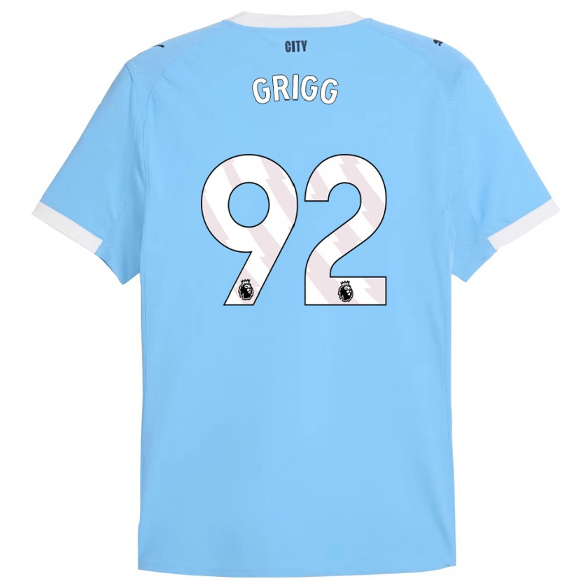 Danxen Criança Camisola Finley Grigg #92 Azul Celeste Branco Principal 2025/26 Camisa Brasil
