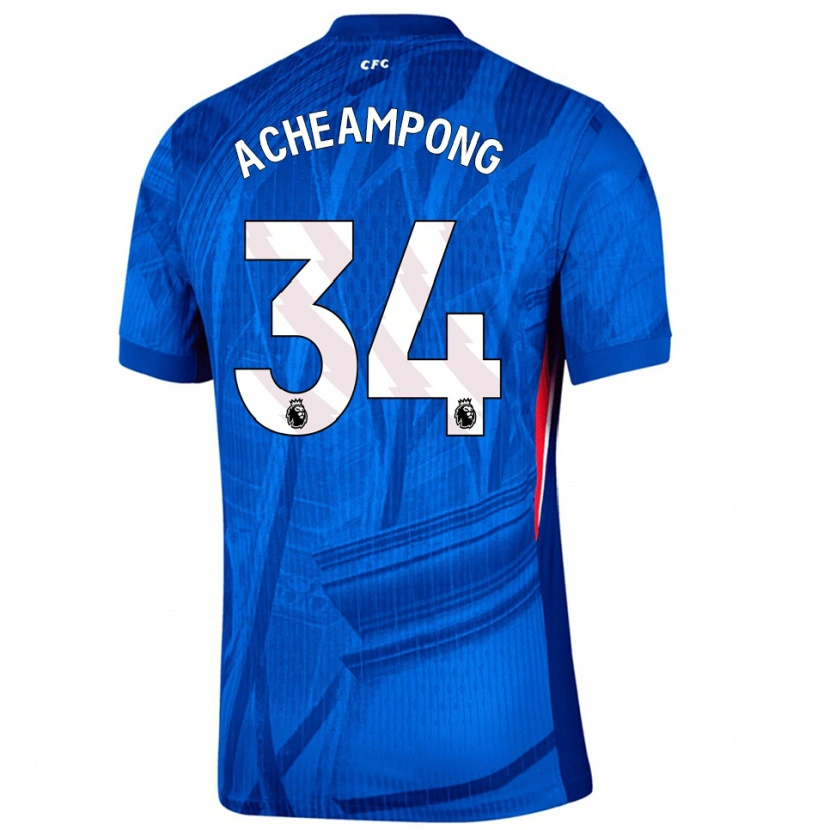 Danxen Criança Camisola Josh Acheampong #34 Azul Branco Principal 2025/26 Camisa Brasil