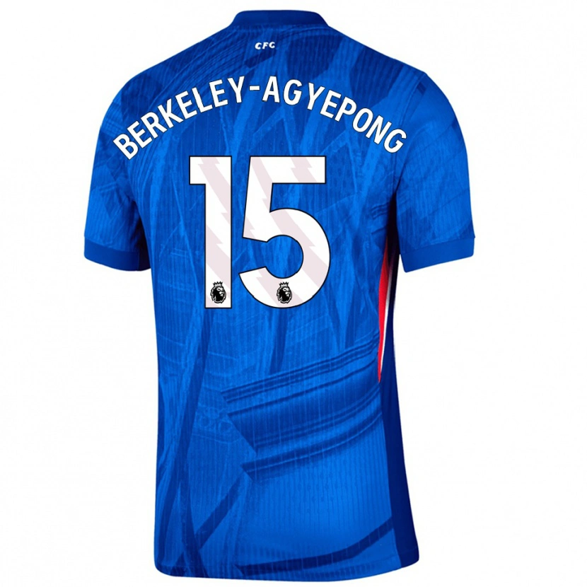 Danxen Criança Camisola Jeremiah Berkeley-Agyepong #15 Azul Branco Principal 2025/26 Camisa Brasil