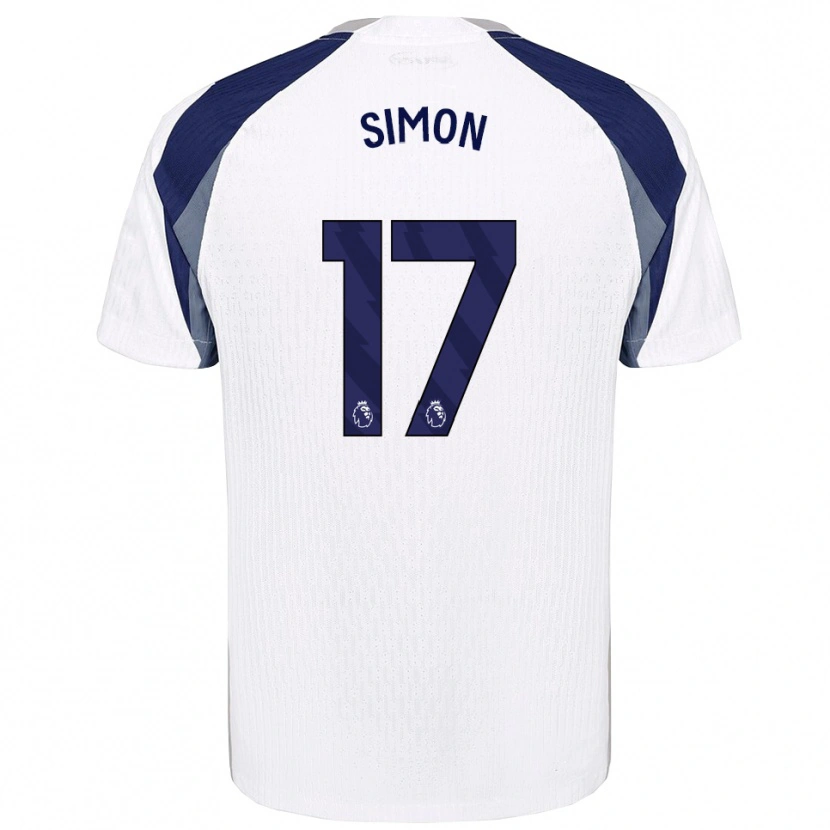 Danxen Criança Camisola Kyah Simon #17 Branco Marinho Principal 2025/26 Camisa Brasil