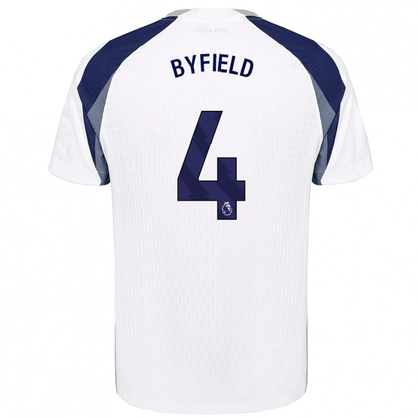Danxen Criança Camisola Junai Byfield #4 Branco Marinho Principal 2025/26 Camisa Brasil